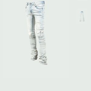 Light Blue Stacked Jeans From Tulones.